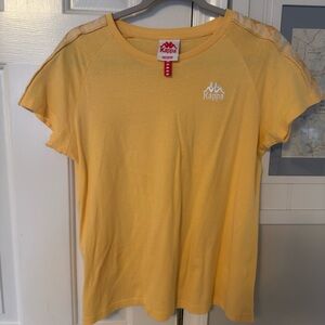 Kappa Women's Sunny Yellow Short Sleeve Tee SZ M